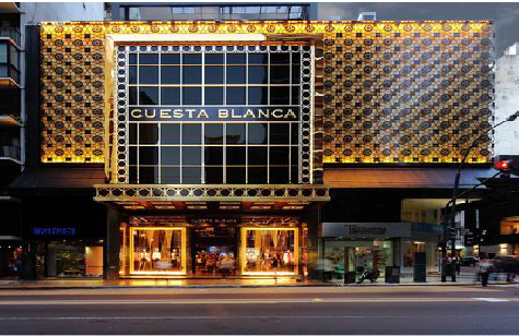 内黄门头设计与商业空间的纽带。