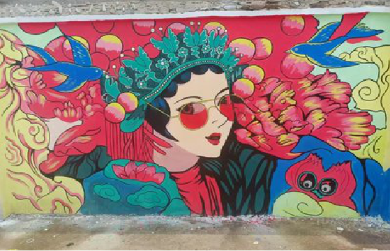 内黄墙体彩绘-网红墙