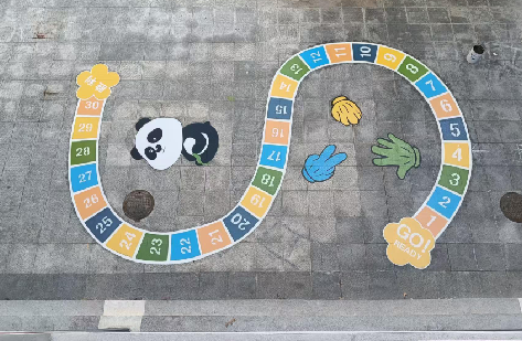 内黄地面游戏彩绘