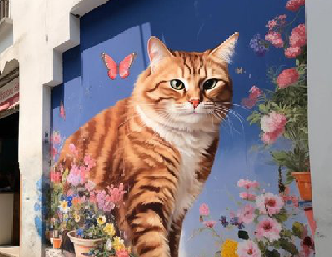 内黄自己绘制有个性的手绘墙