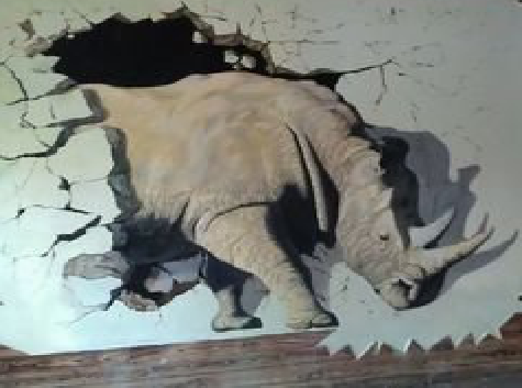 内黄在墙绘中,如何绘制3D效果?